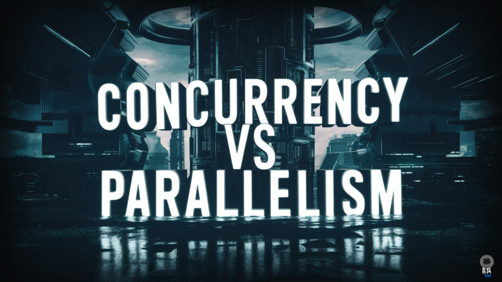 Concurrency vs parallelism image