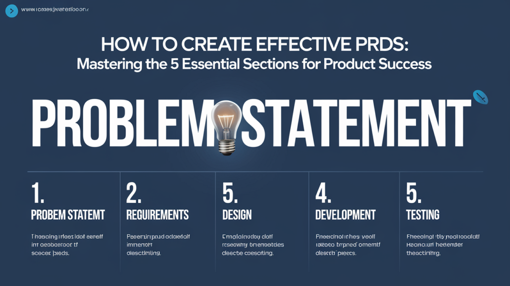 How to Create Effective PRDs: Mastering the 5 Essential Sections for Product Success image