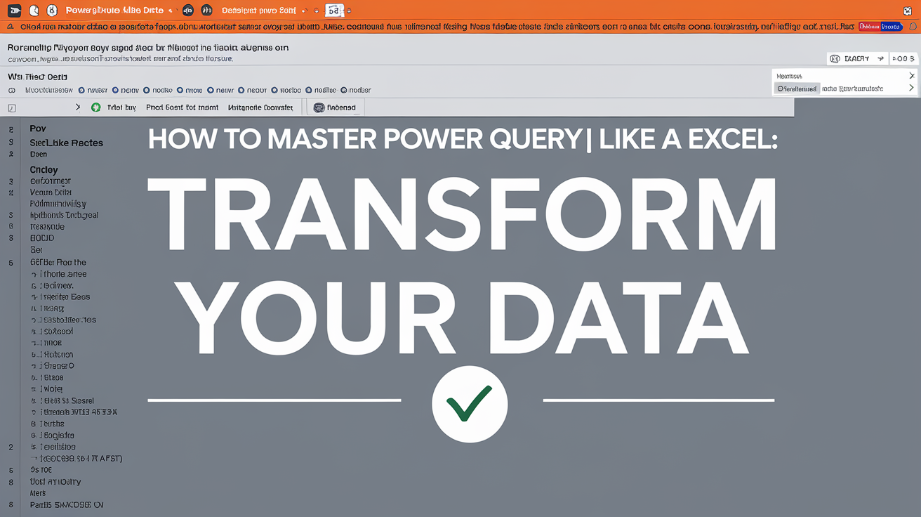 How to Master Power Query in Excel: Transform Your Data Like a Pro