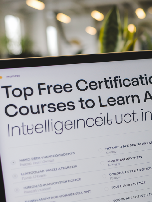 Top Free Certification Courses to Learn Artificial Intelligence in 2024 image