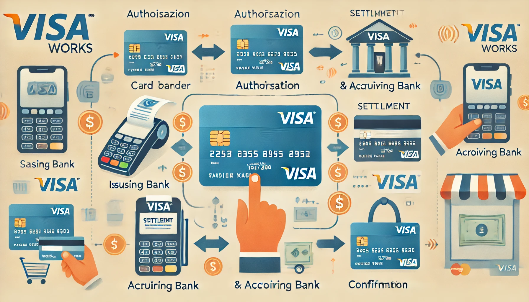 How Visa Works: A Detailed Guide to Payment Authorization and Settlement Processes image