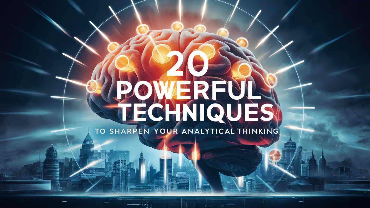 20 Powerful Techniques to Sharpen Your Analytical Thinking