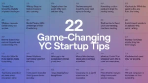 YC startup tips