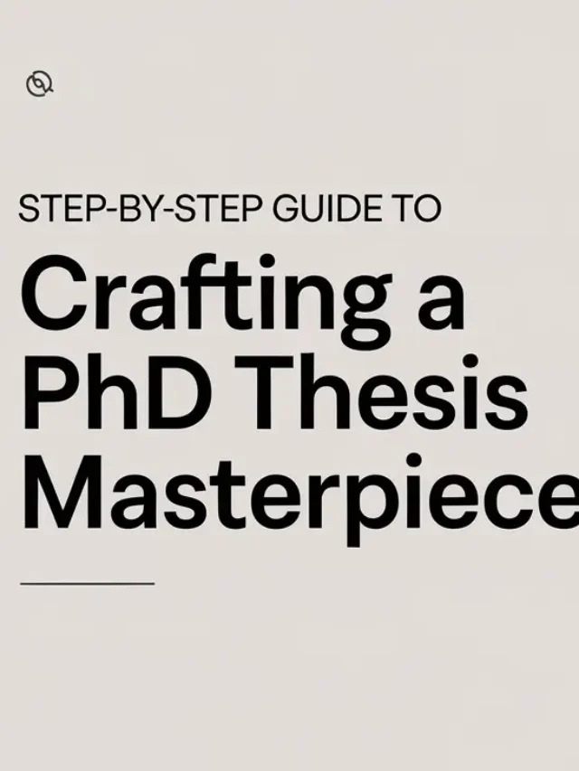 PhD thesis structure