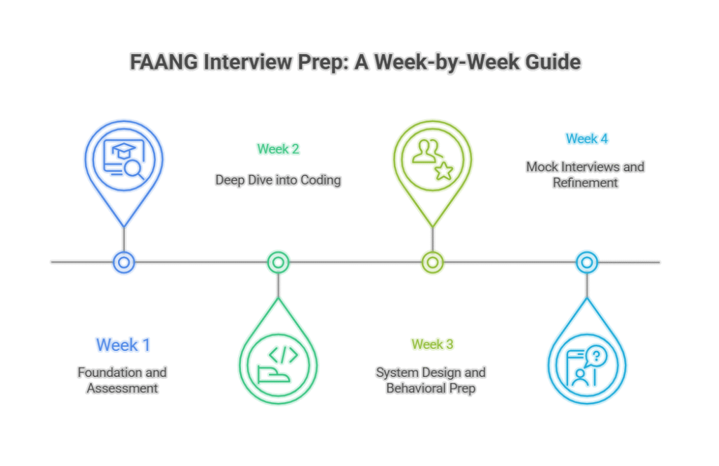 Week-by-Week FAANG Interview Prep Timeline