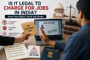 Is it legal to charge for jobs in India
