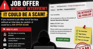 Job offer without interview scam